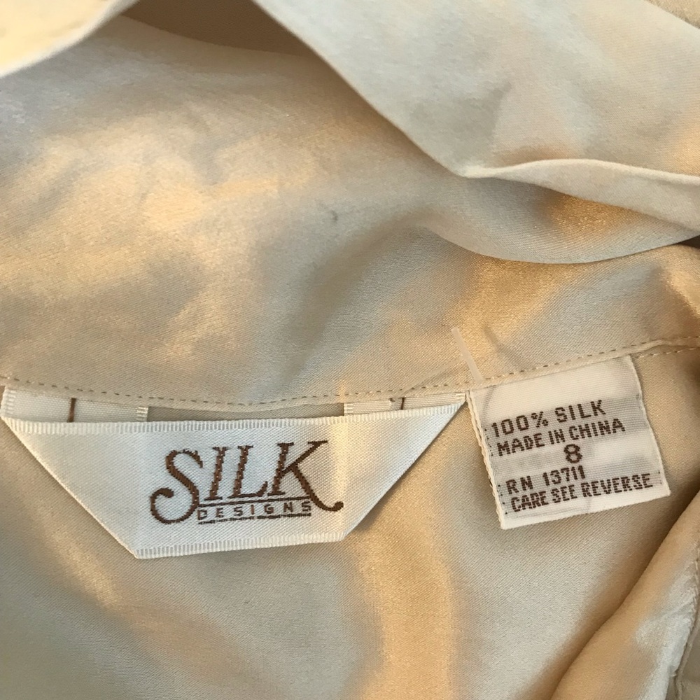 100% silk vintage blouse.